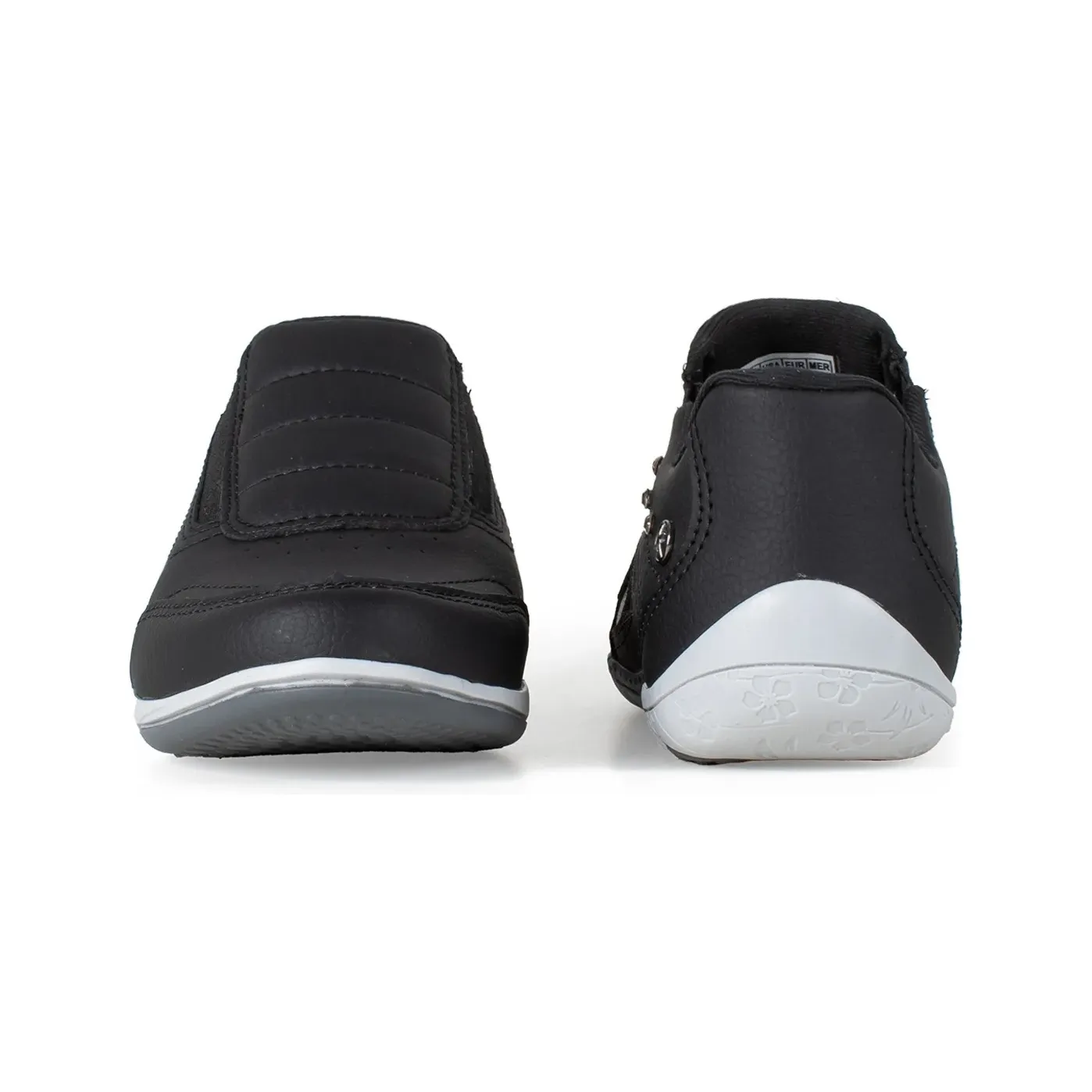 Tênis casual feminino Kolosh Century preto vista traseira